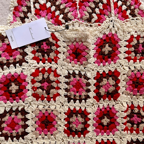 NWT MANGO Handmade Crochet Dress Size M - Picture 10 of 10